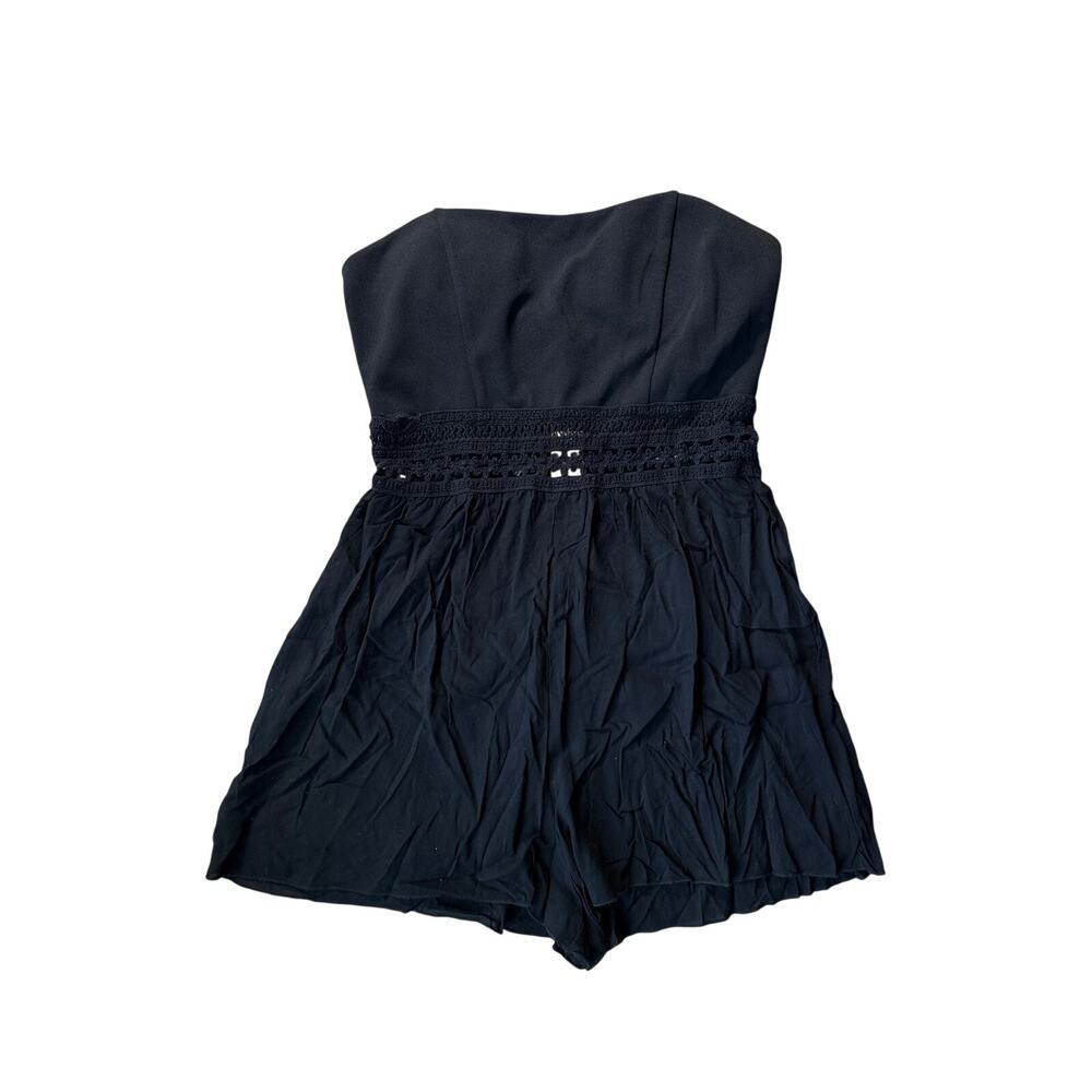 Streetwear Society Crochet Waist Romper, sz. Large